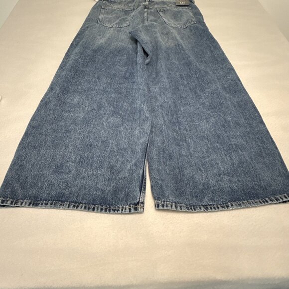 Gap Wide Leg High Rise Stride Jeans Baggy Oversized Blue Size 14R NWT $70 - Picture 8 of 8